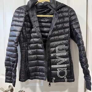 Calvin Klein Black Quilted Packable Puffer Jacket - Women's